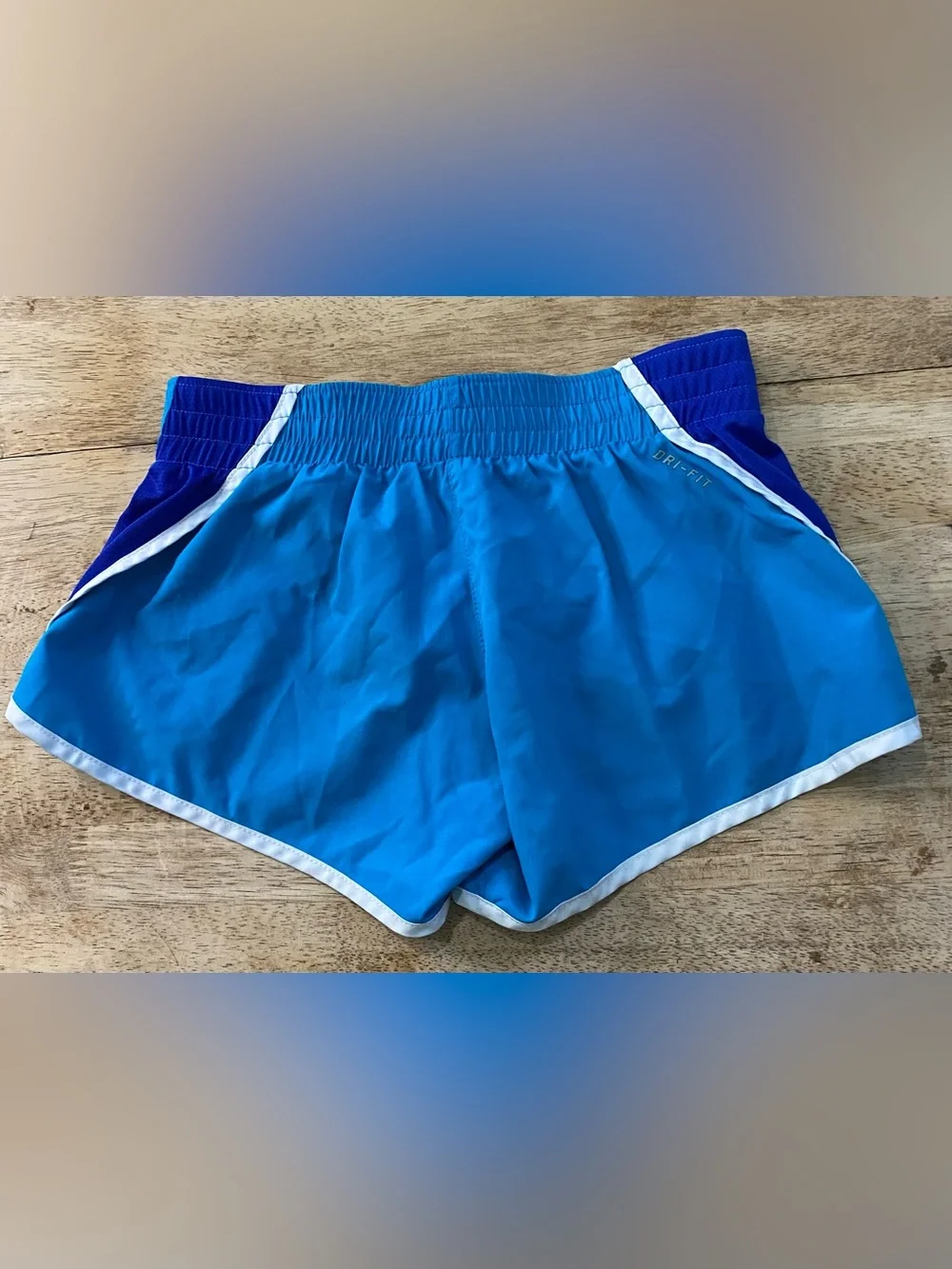 Nike Tempo Dri Fit Girls’ Sz M Blue Spark Athletic Shorts